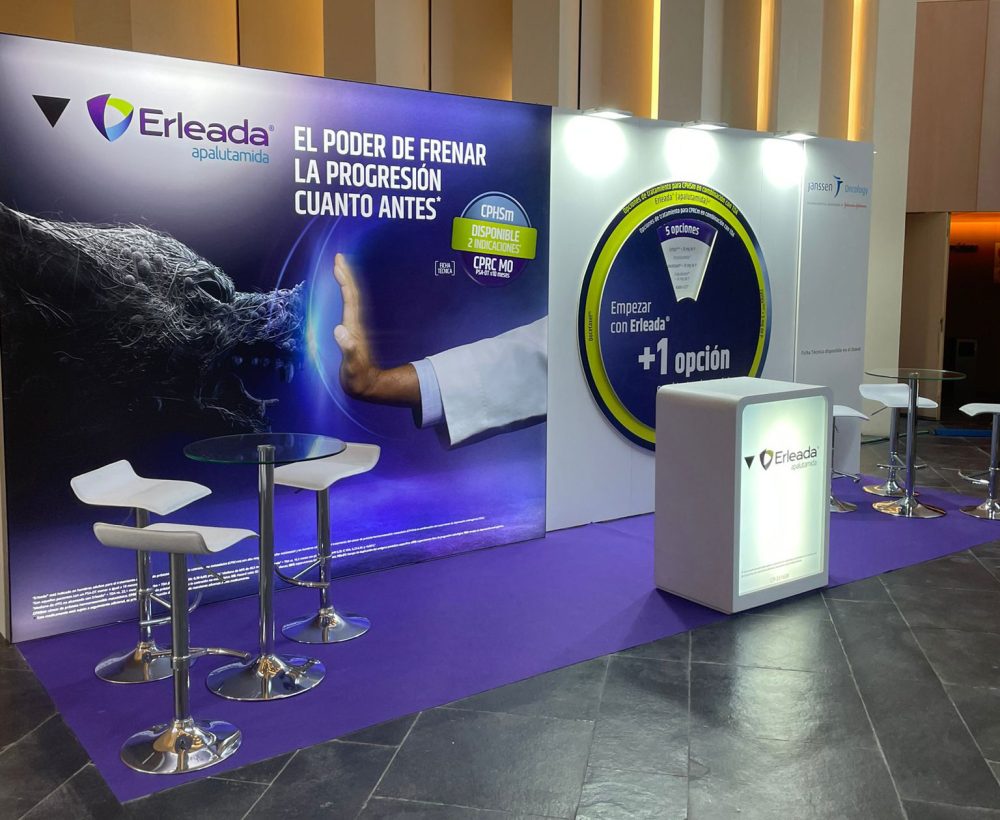 Montaje stand en Castellón para Janssen en el congreso GUO 2022