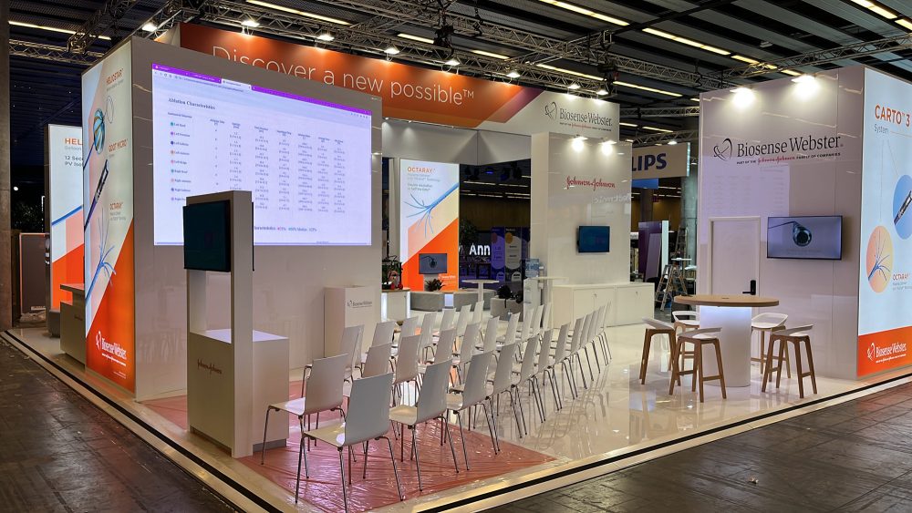 Stand de diseño congreso EHRA 2023 para BIOSENSE WEBSTER
