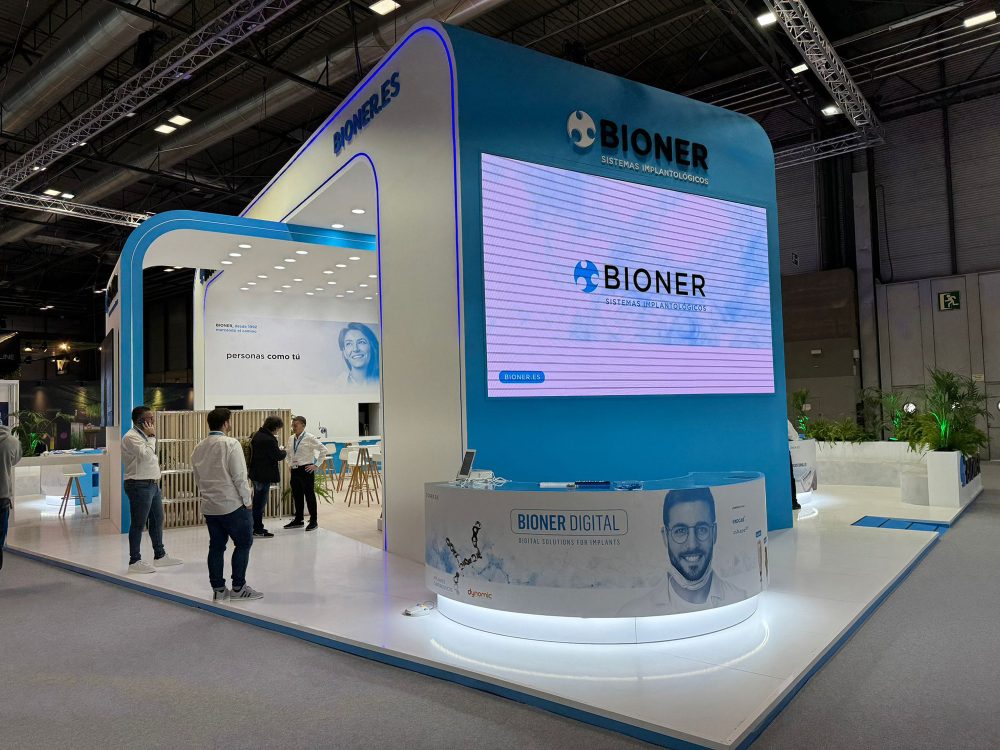 Diseño, construcción y montaje para Bioner en feria Expodental 2024, celebrada en Madrid