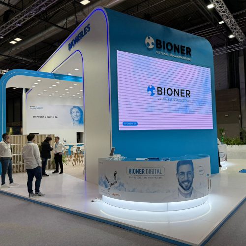 Diseño, construcción y montaje para Bioner en feria Expodental 2024, celebrada en Madrid