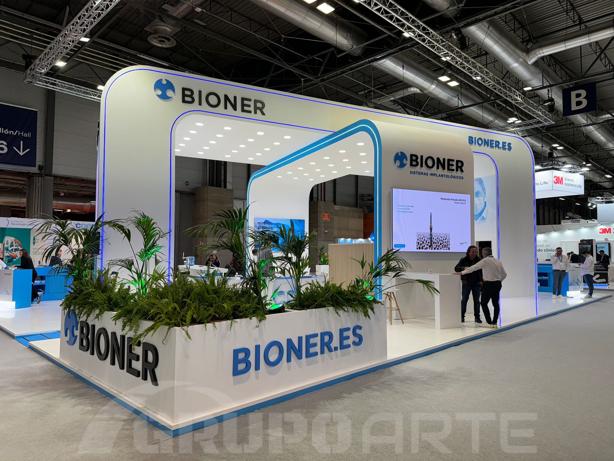 Diseño y montaje para Bioner en feria internacional Expodental 2024, celebrada en Madrid
