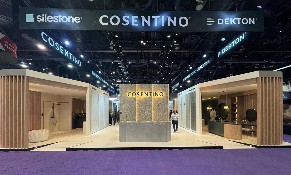 Fabricación y montaje de stand en Las Vegas para COSENTINO en FERIA Internacional KBIS 2024