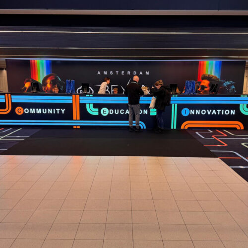 Pax8 Beyond EMEA Amsterdam 2025. Stands en la Feria Fabricados y montados por Stand Arte. Damos forma a tus ideas